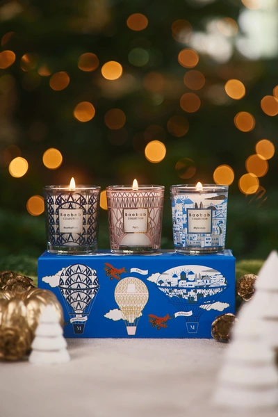 Trio Travel Candles Manhattan-Paris-Mykonos