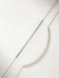 18K White Gold Bracelet with Diamond Row