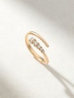 Elegant 18K Rose Gold Ring with Diamonds - Image 1