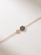 18K Rose Gold Bonbon Bracelet with Black and White Diamonds