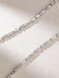 Superb Necklace in 18K White Gold with Brilliant, Marquise and Baguette Diamonds