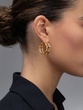 18K Yellow Gold Hoop Earrings K18