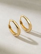 18K Yellow Gold Hoop Earrings