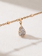 18K Rose Gold Drop Necklace with Marquise, Brilliant, Princess and Pear Diamonds