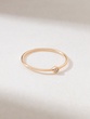 18K Rose Gold Ring with a Diamond