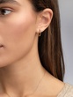 18K Rose Gold Chocolate Diamond Hoops