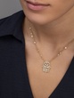 18K Yellow Gold Hamsa Hand with Diamonds