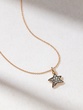 18K Rose Gold Necklace with Brown Diamond Star - Image 1