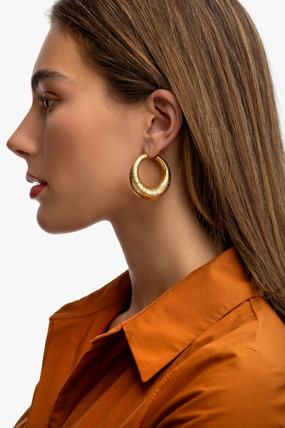18K Yellow Gold Hoops