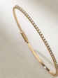 18K Rose Gold Cuff Bracelet with Brilliant Diamonds