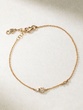 18K Rose Gold Bracelet with Diamond Charms