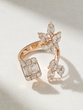 18Κ Rose Gold Ring with Baguette, Marquise, Pear, Princess and Brilliant Diamonds - Image 2
