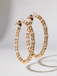 18K Rose Gold Hoops with Brilliant Diamonds - Image 1