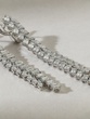 Rainfall White Gold Earrings K18 with Diamonds