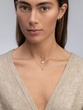18K Rose Gold Necklace with a Four Leaf Clover and Brown Diamonds