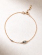 18K Rose Gold Talisman Bracelet with Diamonds and Sapphires