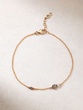18K Rose Gold Bracelet with White and Brown Diamonds