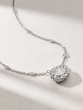 18 Karat White Gold Necklace with Trapezoid and Brilliant Diamonds
