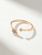 18K Rose Gold Ring with Star and Diamond - Image 2