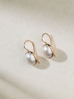 18K Rose Gold Earrings with Pearls
