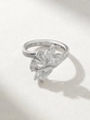 18K White gold Ring with Brilliant, Baguette, Marquise and Kite shaped Diamonds