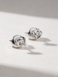18 Karat White Gold Earrings with Diamonds