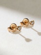 Gold Earrings K18 with Brilliants