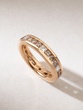 Ring in 18K Rose Gold with Princess and Brown Diamonds