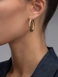 18K Yellow Gold Archaic Hoops