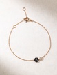 18K Rose Gold Bonbon Bracelet with Black and White Diamonds