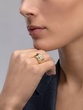 18Κ Yellow Gold RIng with Volume