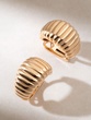 18K Rose Gold Earrings with Sculptural Shape