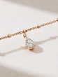 18K Rose Gold Drop Necklace with Marquise, Brilliant, Princess and Pear Diamonds