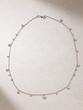 18K White Gold Chain Necklace with Brilliant Diamonds