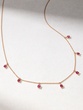 18K Rose Gold Ruby Necklace - Image 1