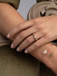 Ring in 18K Rose Gold with Princess and Brown Diamonds