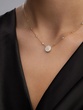 Impressive 18K Yellow Gold Necklace with Diamond Pendant