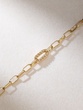 18K Yellow Gold Chain Bracelet with Diamonds
