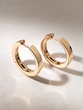18K Rose Gold Polished Hoops