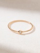 18K Rose Gold Ring with a Diamond