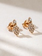 Cute Brilliant Cut Diamond Studs in 18K Rose Gold