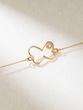 18K Rose Gold Bracelet with Butterfly Pendant with Diamond