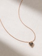 18K Rose Gold Lucky Heart with Brown Diamonds