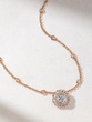 18K Rose Gold Necklace with Brilliant Diamonds - Image 1