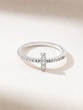 18K White Gold Minimal Ring with Brilliant cut Diamonds