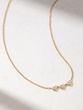 18K Yellow Gold Dainty Necklace with Three Hearts - Image 1