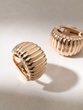 18K Rose Gold Earrings with Sculptural Shape