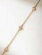 18 Karat Rose Gold Bracelet with Circle Charms