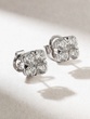 18K White Gold Stud Earrings with Diamonds