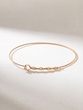 18K Rose Gold Cuff Bracelet with Rose Gold Bonbons and Diamonds